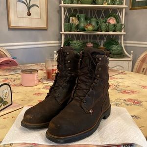 Red wings boots steel toe